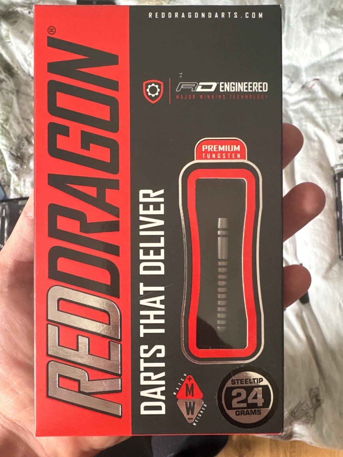 Red Dragon Premium Tungsten Steel Tip Darts 24 gram, Ophalen of Verzenden, Nieuw, Pijlen