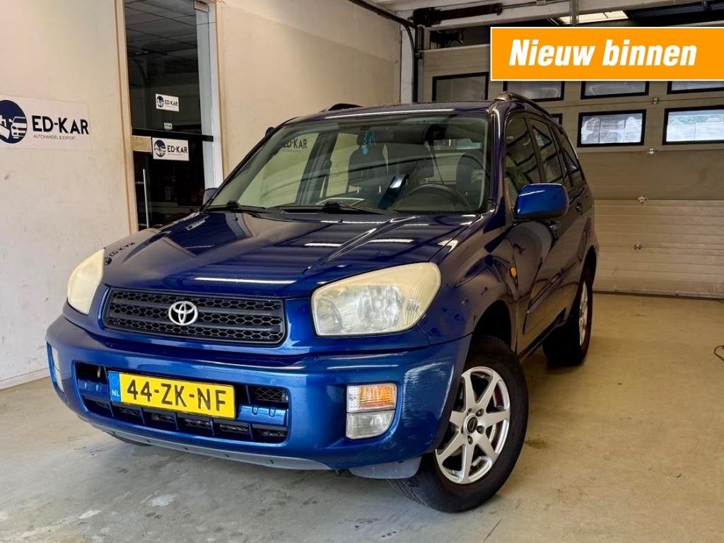 Toyota RAV4 1.8-16V VVT-i Sol AIRCO LMV RIJDT GOED APK 1-202, Auto's, Gebruikt, 4 cilinders, Blauw, Bedrijf