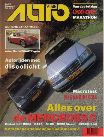 Autovisie 12 1993 : Mercedes Benz W201 / W202 - Porsche 911, Ophalen of Verzenden, Gelezen, Algemeen