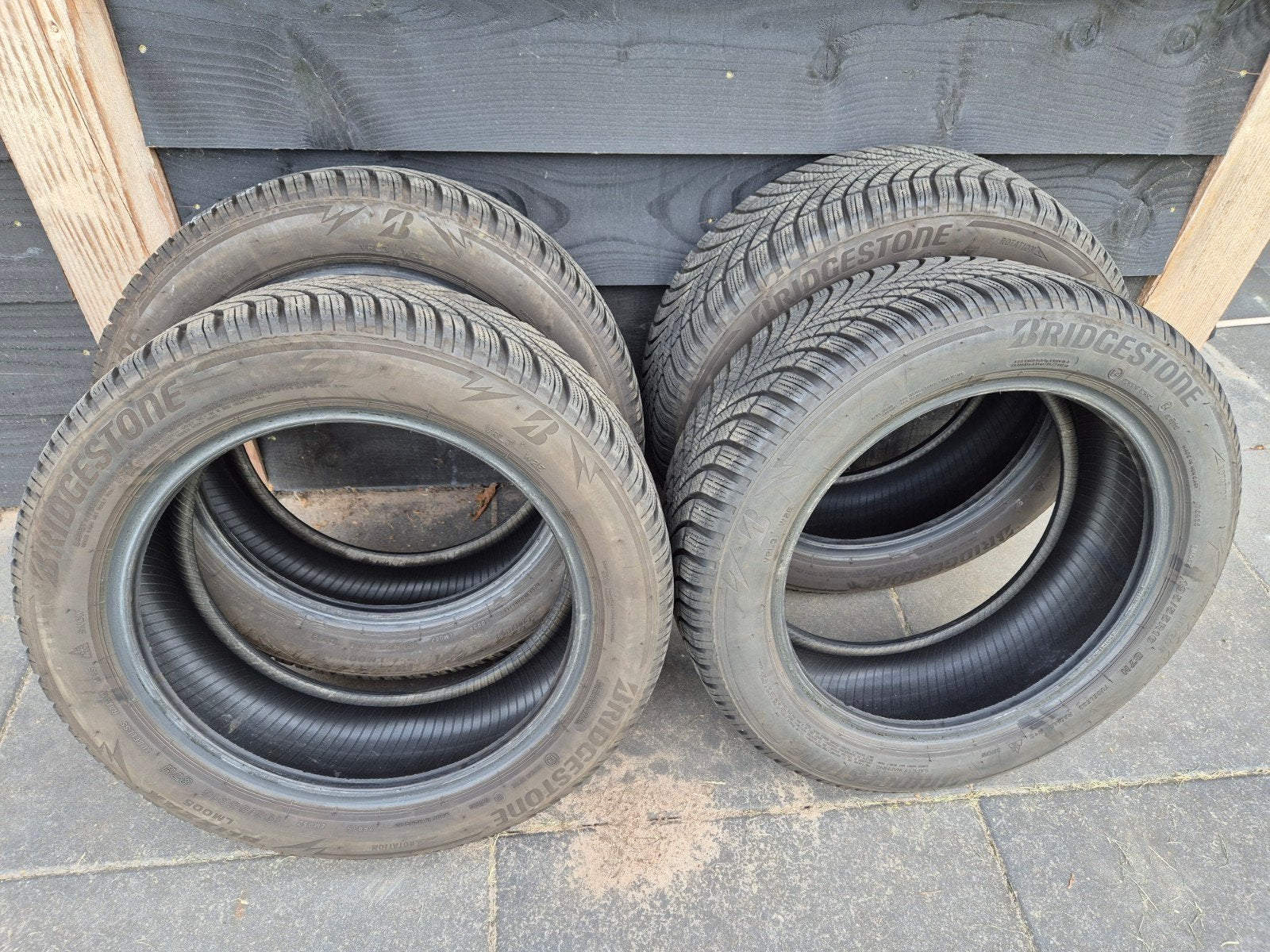 Winterbanden Bridgestone 16 inch. 195/55, Auto diversen, Overige Auto diversen, Ophalen