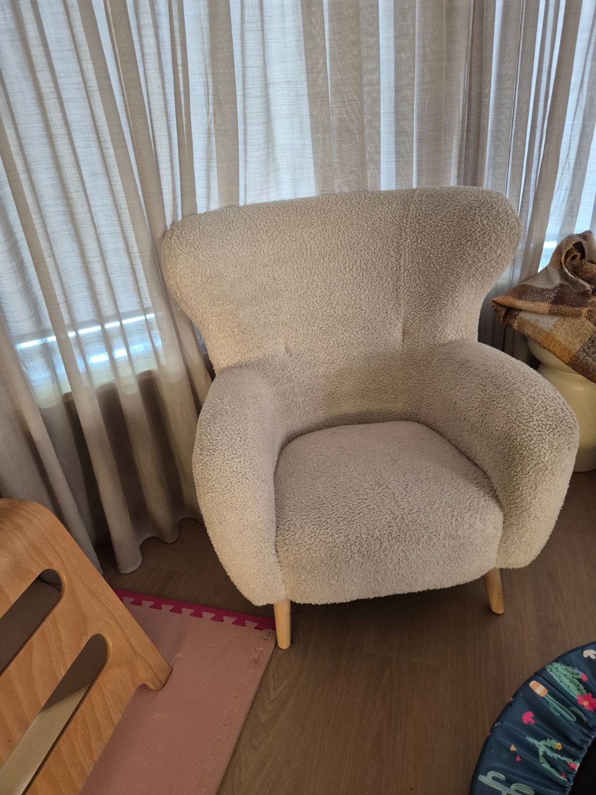 Leuke Teddy Fauteuil - Comfortabel en Stijlvol, Ophalen, Gebruikt, Modern, Scandinavisch, 75 tot 100 cm