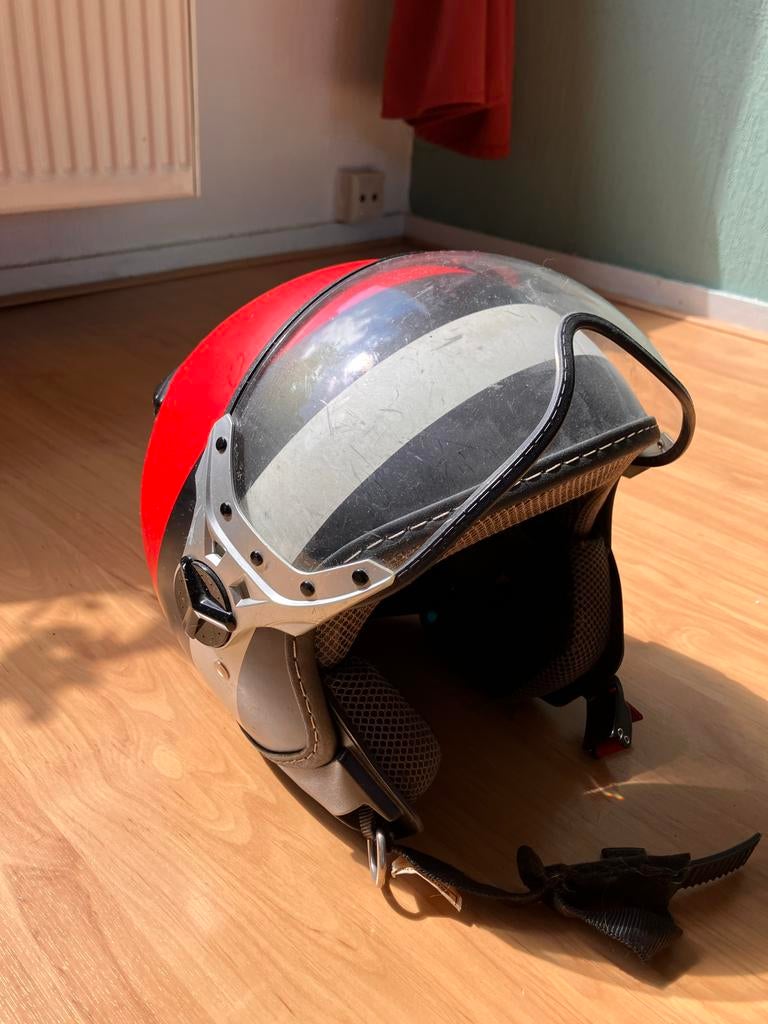 Bayard Helmets Scooterhelm Maat S Rood/Zwart/Wit, Fietsen en Brommers, Brommerhelmen, Ophalen of Verzenden, Gebruikt, Small
