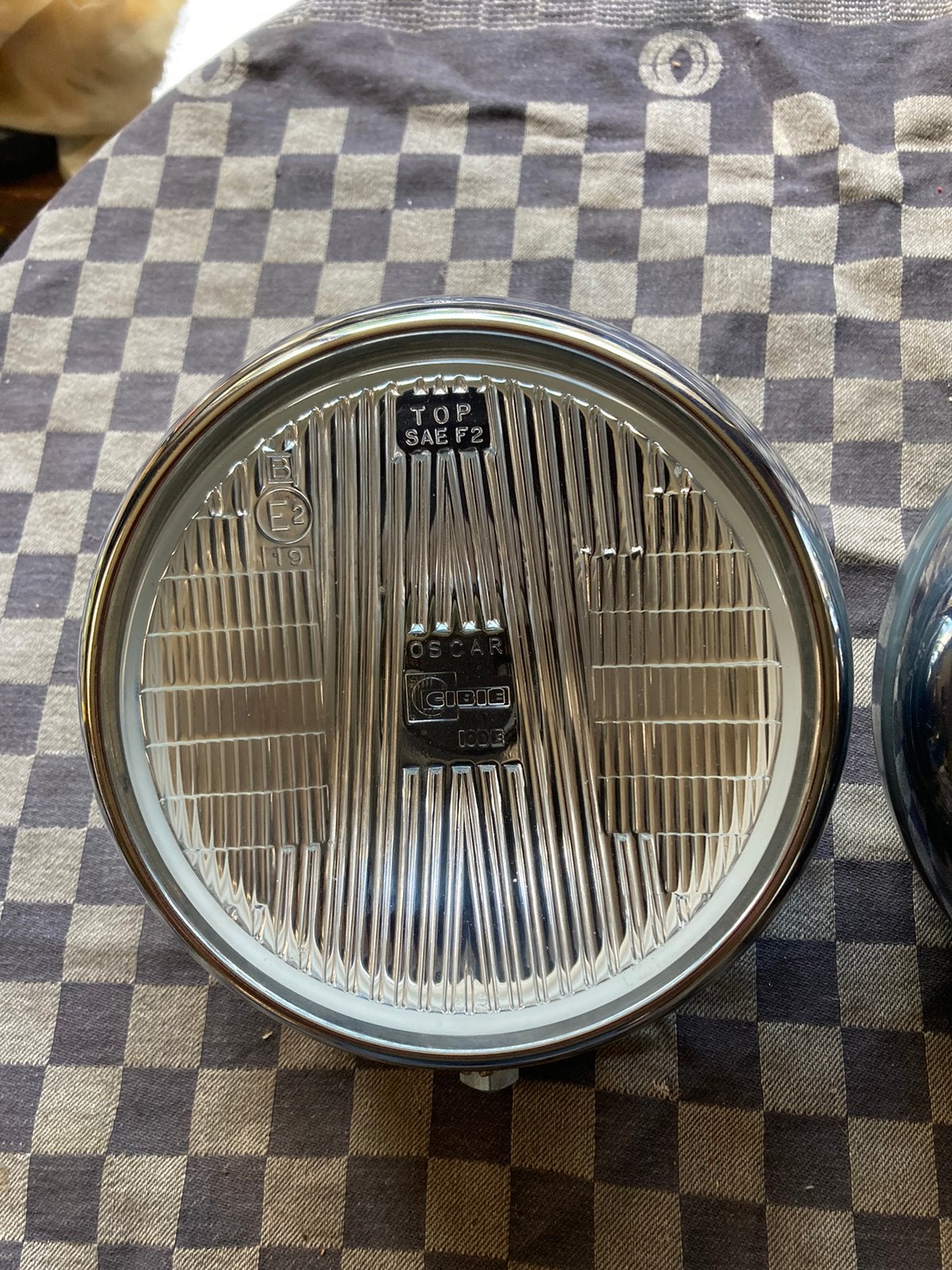 Oldtimer 2 cibe Oscar mistlampen type 180, Auto-onderdelen, Ophalen of Verzenden, Gebruikt