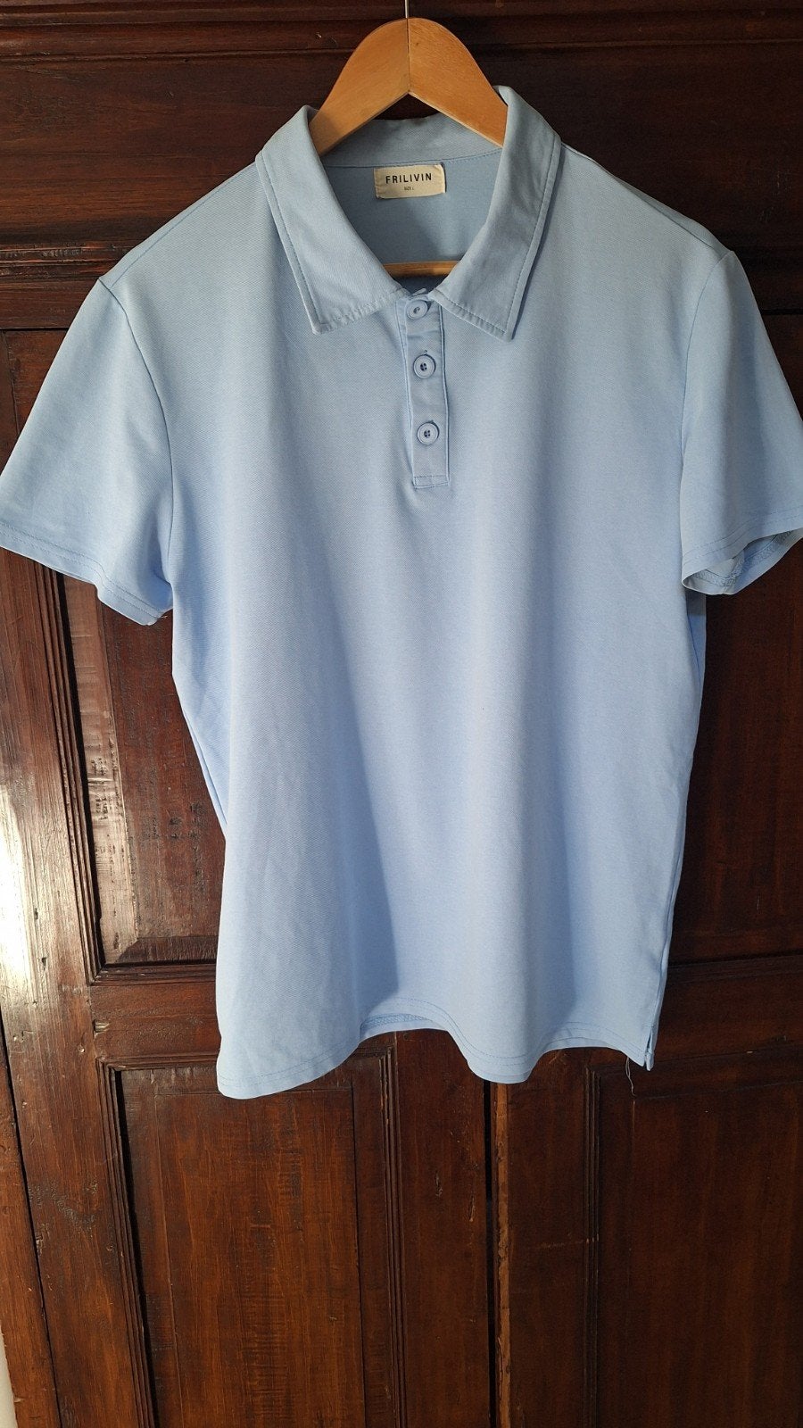 Frilivin Polo Shirt - Lichtblauw - Maat L, Maat 52/54 (L), FRILIVIN, Blauw, Ophalen of Verzenden