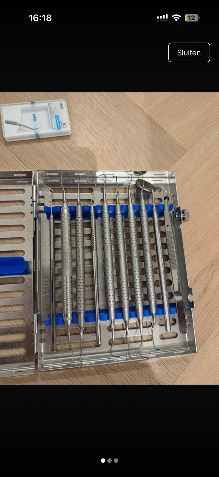 Instrumentenset voor Mondzorgkunde, Ophalen of Verzenden, Zo goed als nieuw