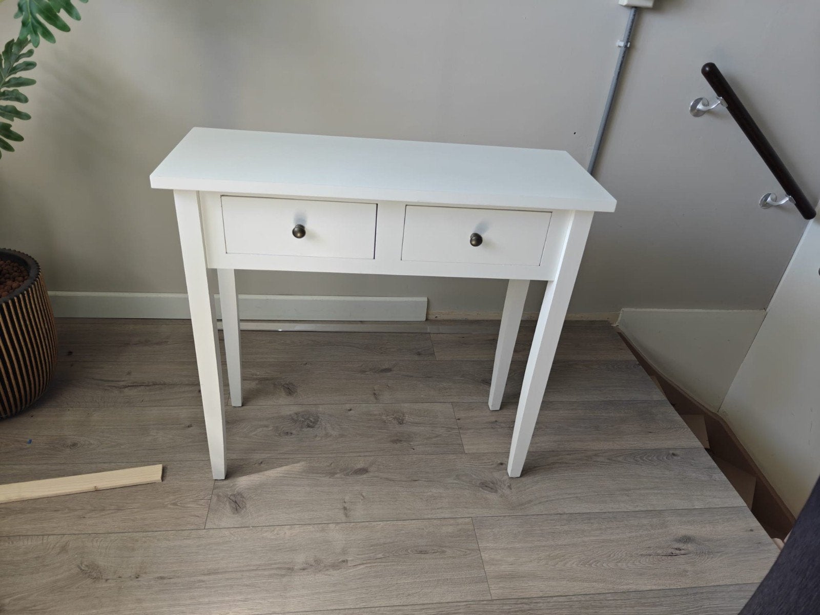 Nette witte wandtafel met lades, Ophalen, 50 tot 100 cm, Zo goed als nieuw, 25 tot 50 cm