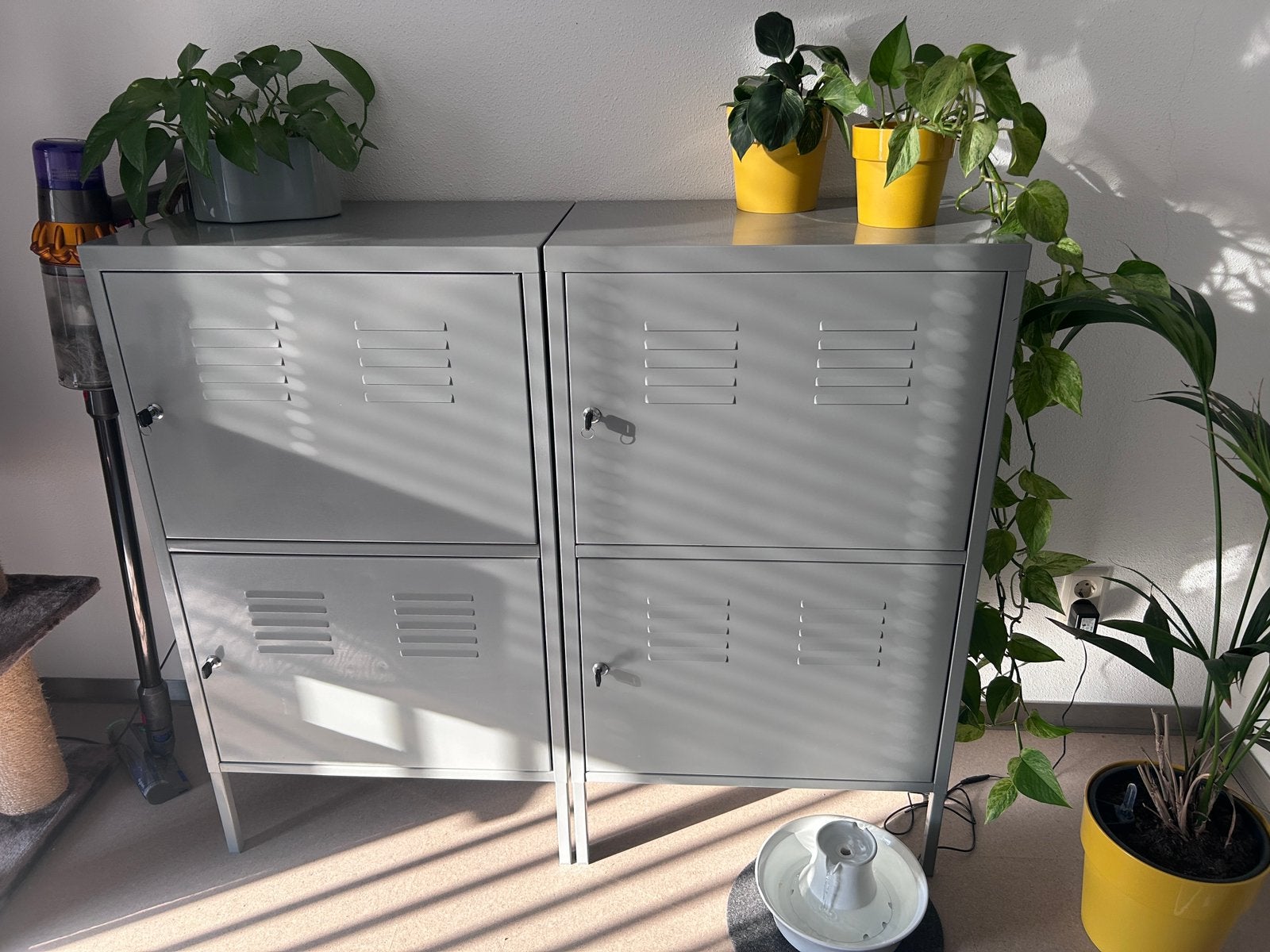 2x grijs ikea PS kastjes, Huis en Inrichting, Kasten | Overige, Ophalen, Gebruikt