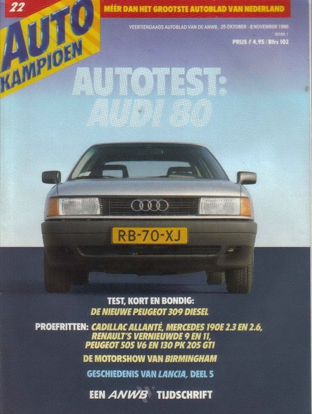 Autokampioen 22 1986 : Mercedes Benz 190 2.3 & 2.6 - Peugeot, Ophalen of Verzenden, Gelezen, Algemeen