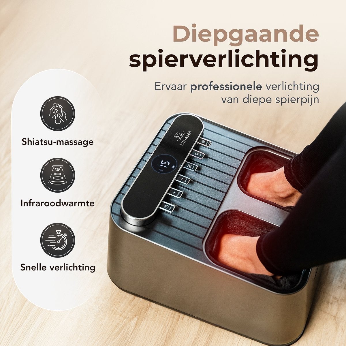 Lunasea Voetmassageapparaat met Warmte en Sterilisatie, Ophalen of Verzenden, Nieuw, Apparaat