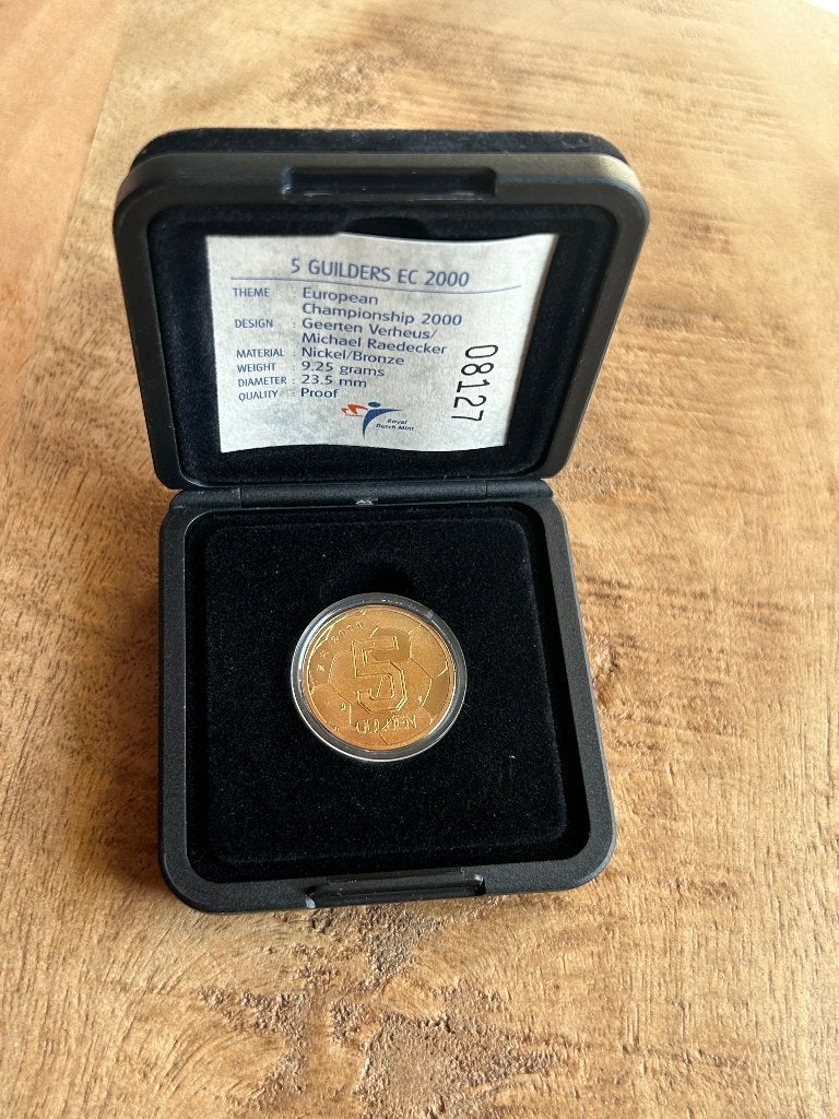 5 gulden EK munt, Postzegels en Munten, Munten | Nederland, Ophalen of Verzenden, Koningin Beatrix, 5 gulden, Losse munt
