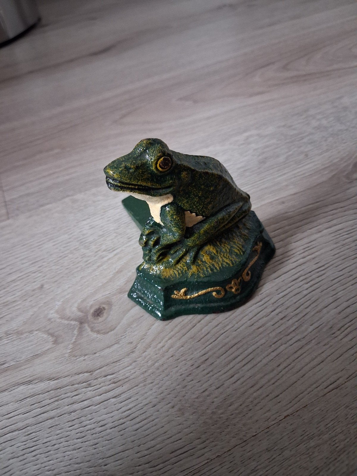 Gietijzeren deurstopper kikker, Ophalen, Zo goed als nieuw, Dier