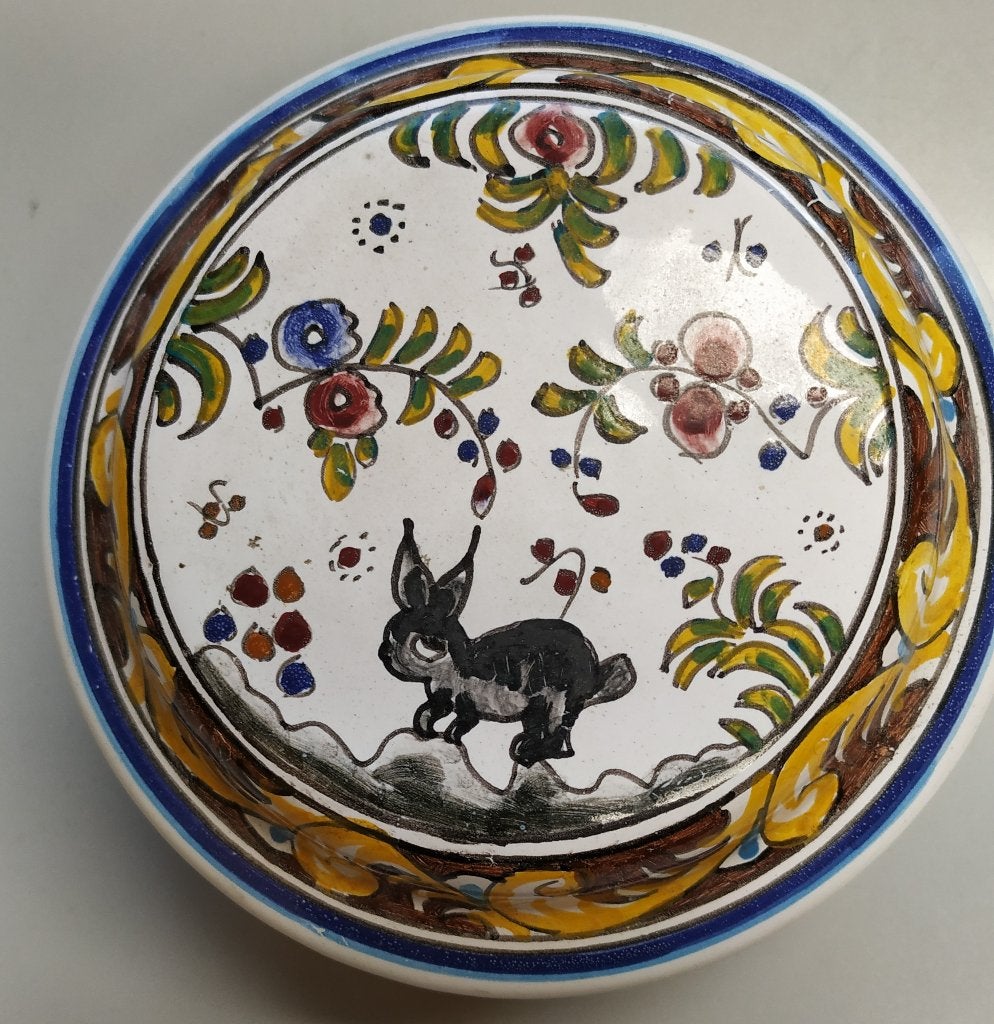 Te Koop: Een aardewerken opbergdoos, ZGAN.  , Gereedschap of Toebehoren, Meerkleurig, Ophalen of Verzenden, Zo goed als nieuw