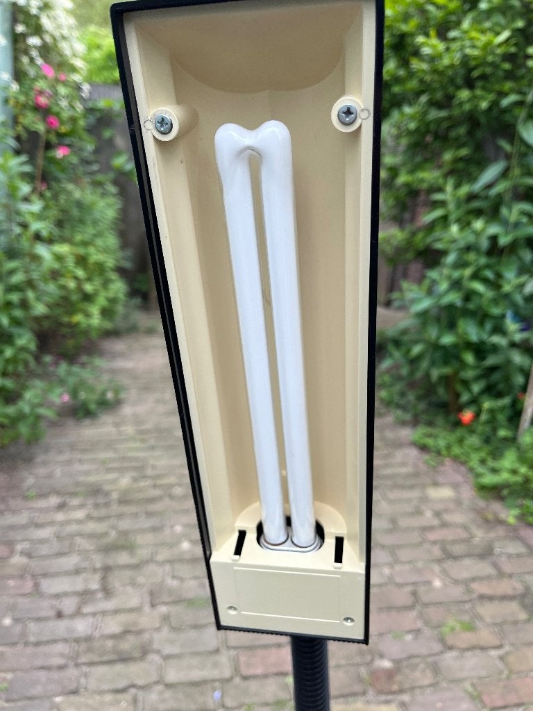 PL Lamp, modern hip, Memphis Design bureaulamp Postmodern, Ophalen, Gebruikt, 50 tot 75 cm, Memphis Design Industrieel Jaren 90 Postmodern
