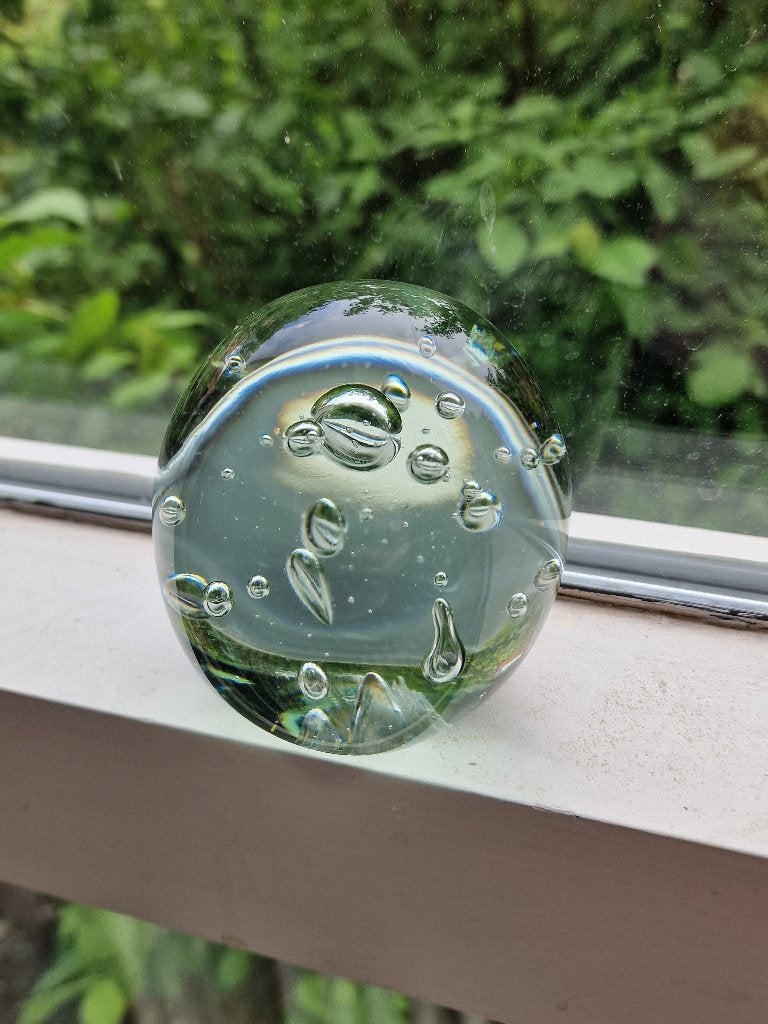 Vintage Handgeblazen Glazen Presse Papier Bubbelglas, Antiek en Kunst, Ophalen of Verzenden