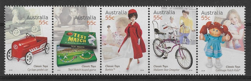 AUSTRALIE 2009, mi 3277/81 "Classic Toys" postfris, Ophalen of Verzenden, Postfris