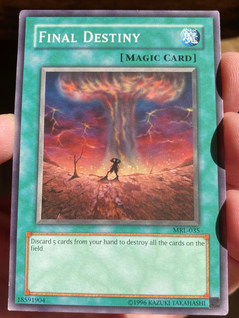 Yu-Gi-Oh! Final Destiny MRL Old US Magic Print !, Ophalen of Verzenden, Gebruikt, Losse kaart