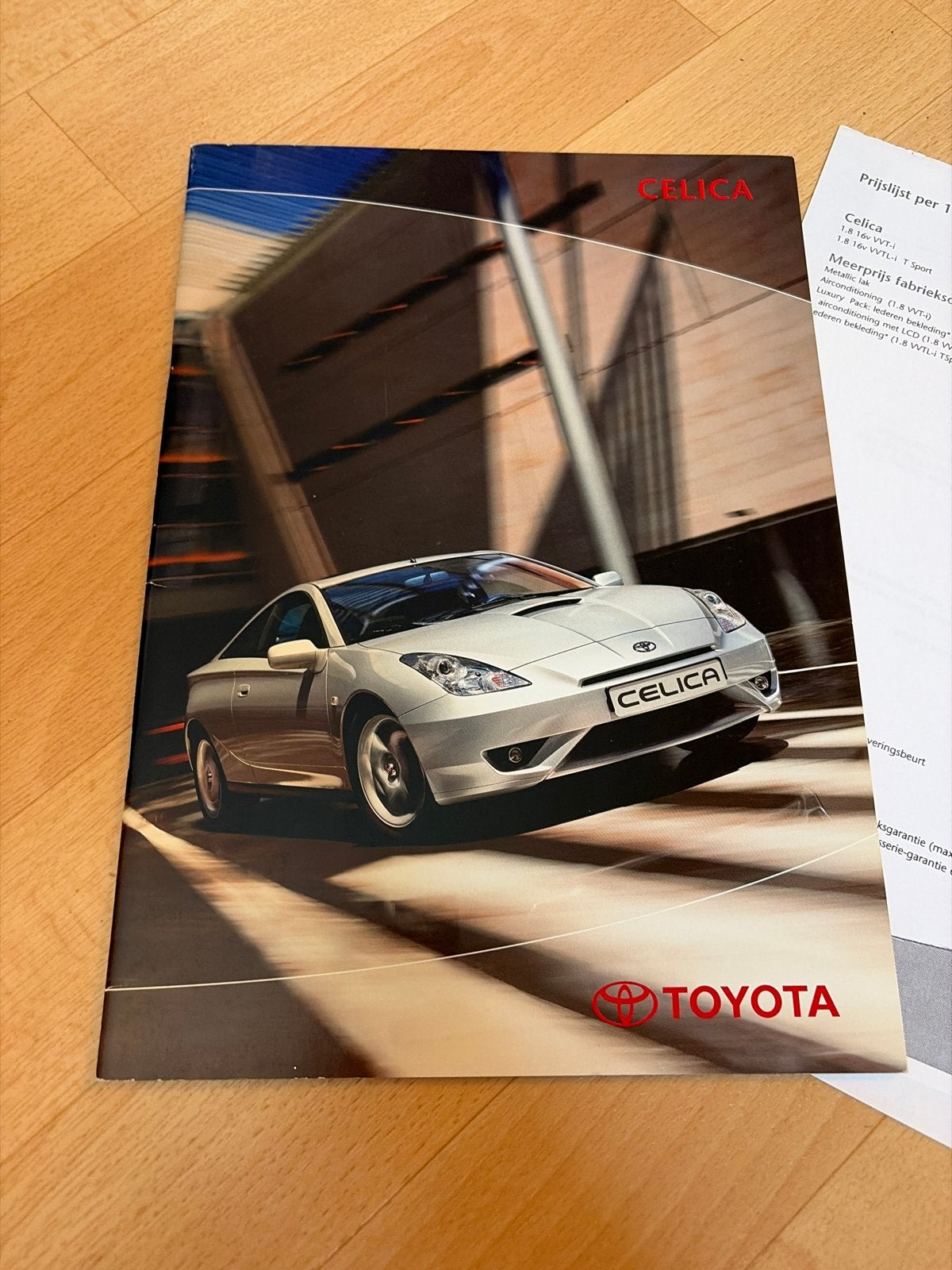 Toyota Celica Brochure uit 2002, Ophalen of Verzenden, Zo goed als nieuw, Toyota