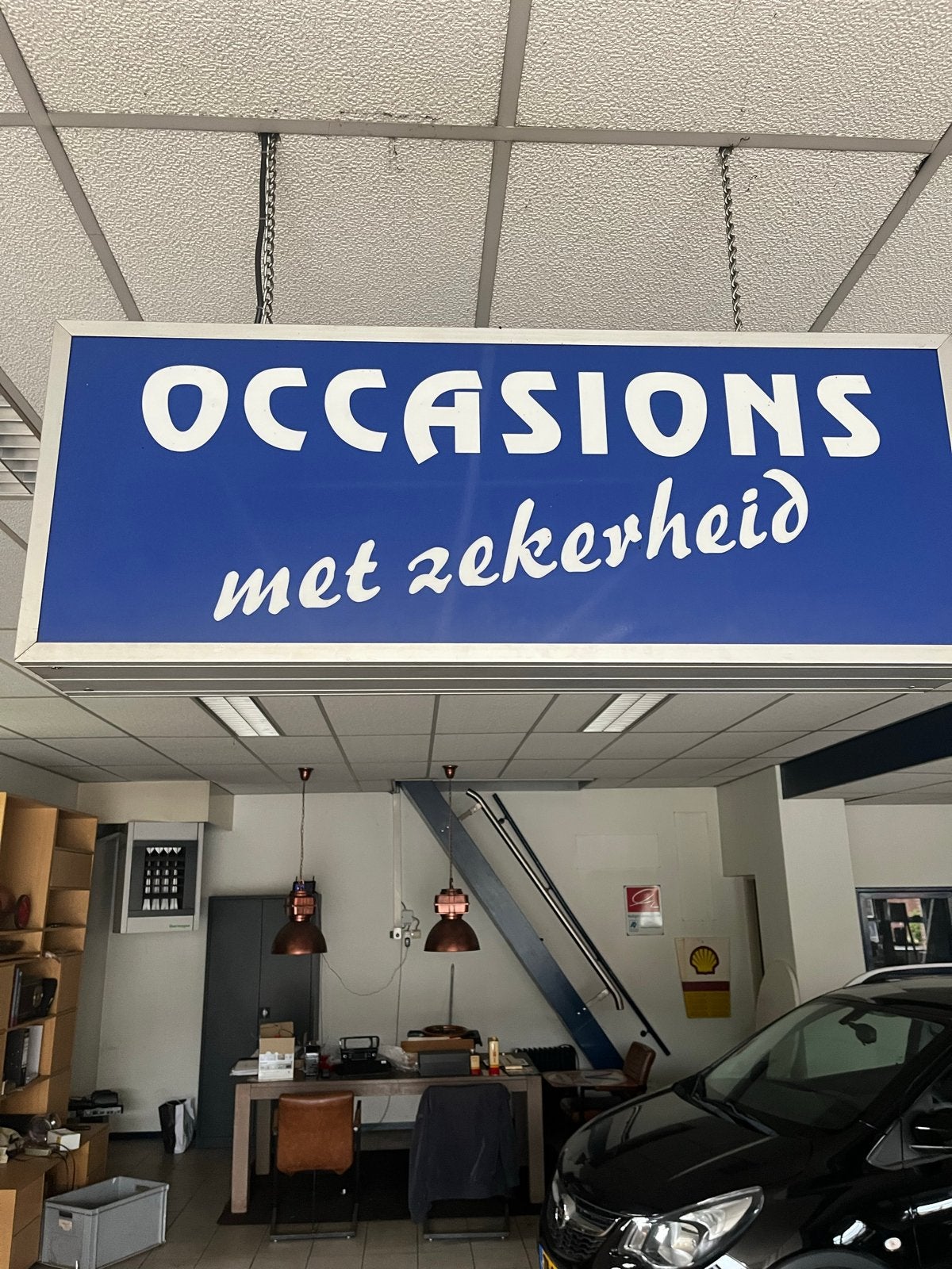 Tweezijdige lichtbak ‘ in goede staat , afm 105x40x16, Ophalen, Gebruikt, Lichtbak of (neon) lamp