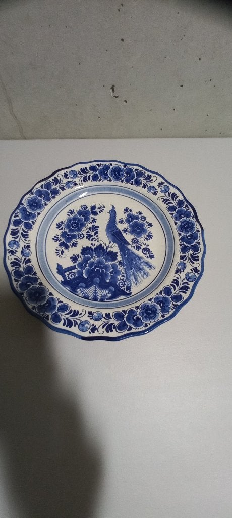 Delfts blauw bord Fazant, Ophalen