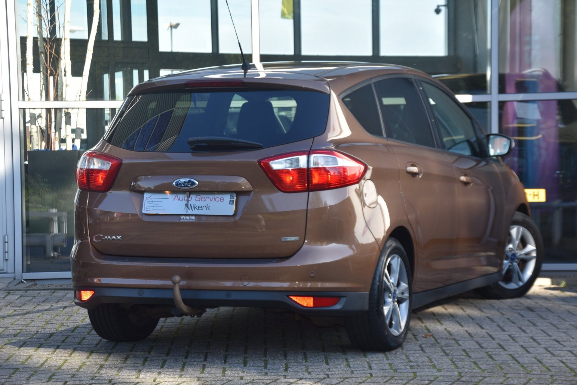 Ford C-Max 1.0 EcoBoost 125PK | Airco | Cruise | PDC | Trekh, Voorwielaandrijving, Euro 5, Gebruikt, Zwart