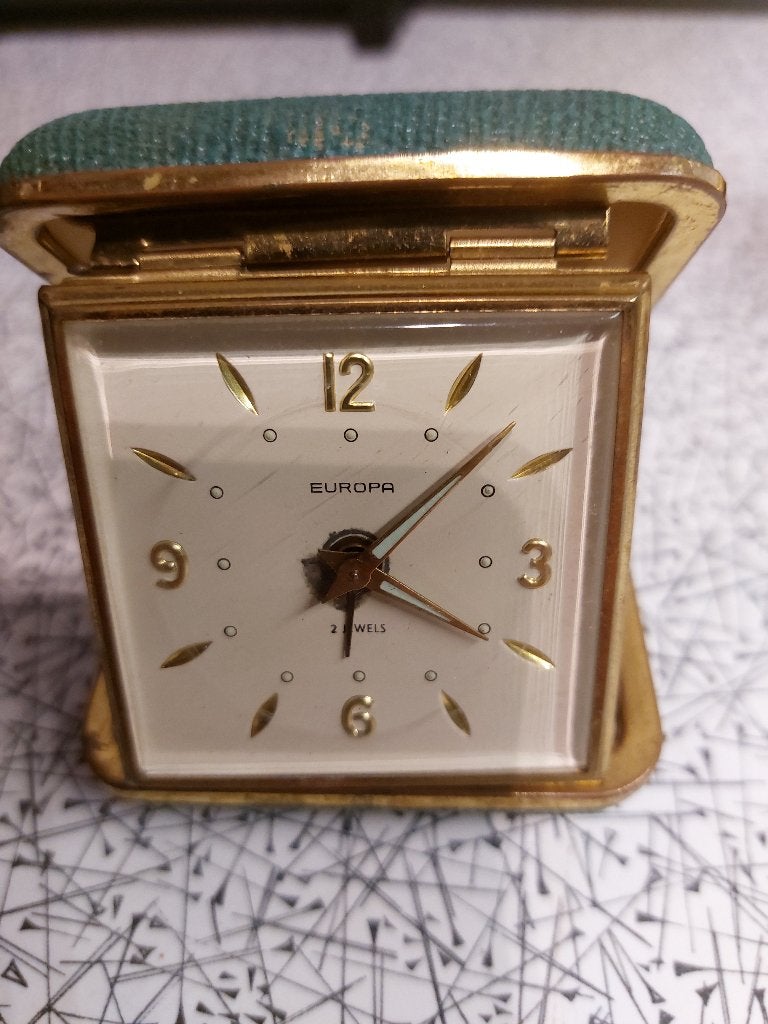 Vintage Europa en  Junghans Reiswekker - 2 Jewels, Ophalen of Verzenden