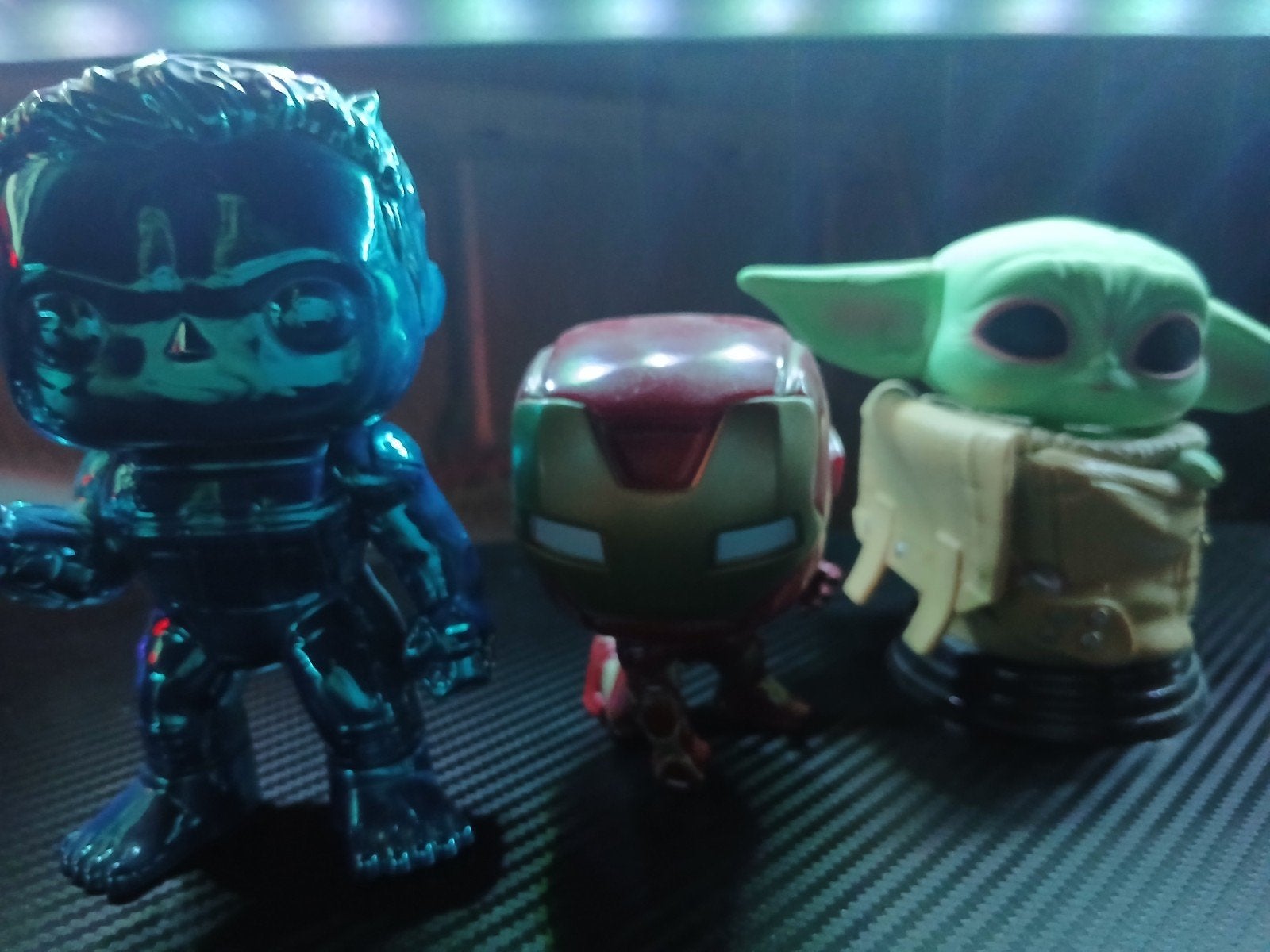 daimond hulk & iron man & baby yoda zonder doos, Ophalen of Verzenden