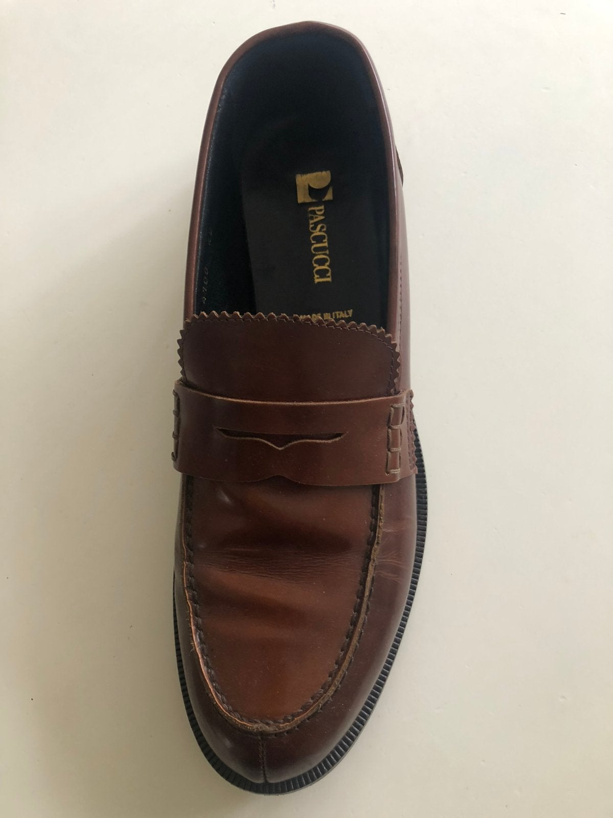 Te koop: leren schoenen, Pascucci, bruin, 40, Ophalen of Verzenden, Zo goed als nieuw, Zwart