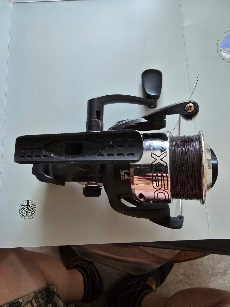 Vrijloopmolen Max 60 carp runner reel, Watersport en Boten, Ophalen of Verzenden, Gebruikt, Molen
