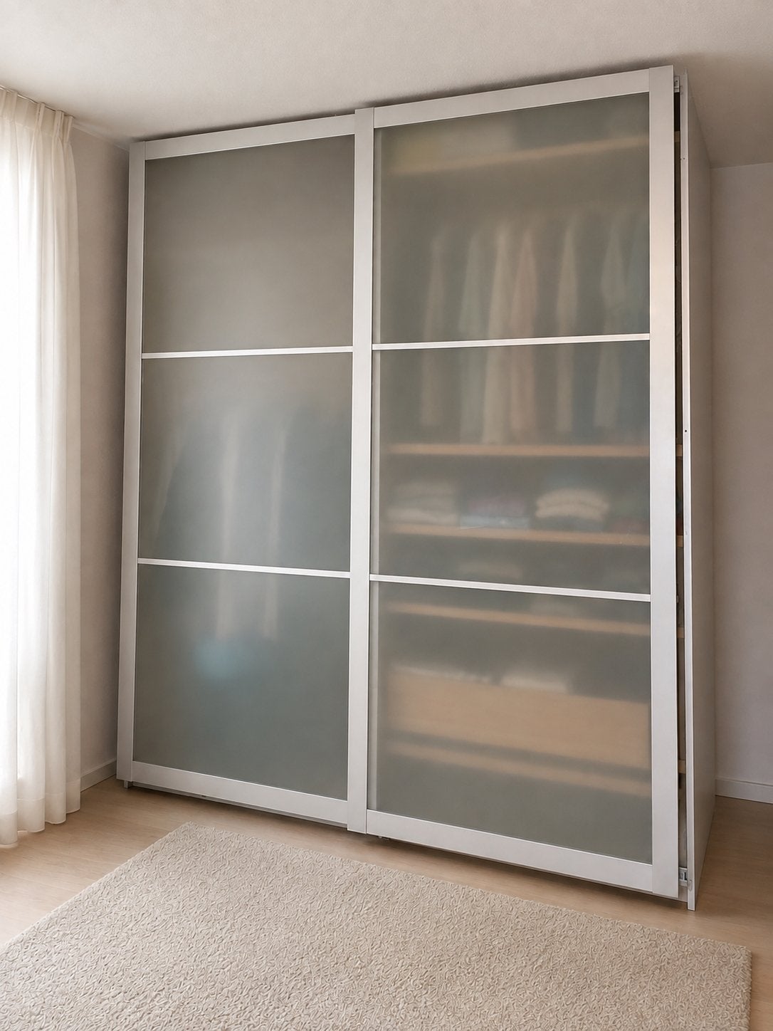 WEG is WEG.  IKEA PAX schuifdeuren 2x 100 cm matglas 236 cm, Ophalen, 200 cm of meer, 150 tot 200 cm, Met deur(en)