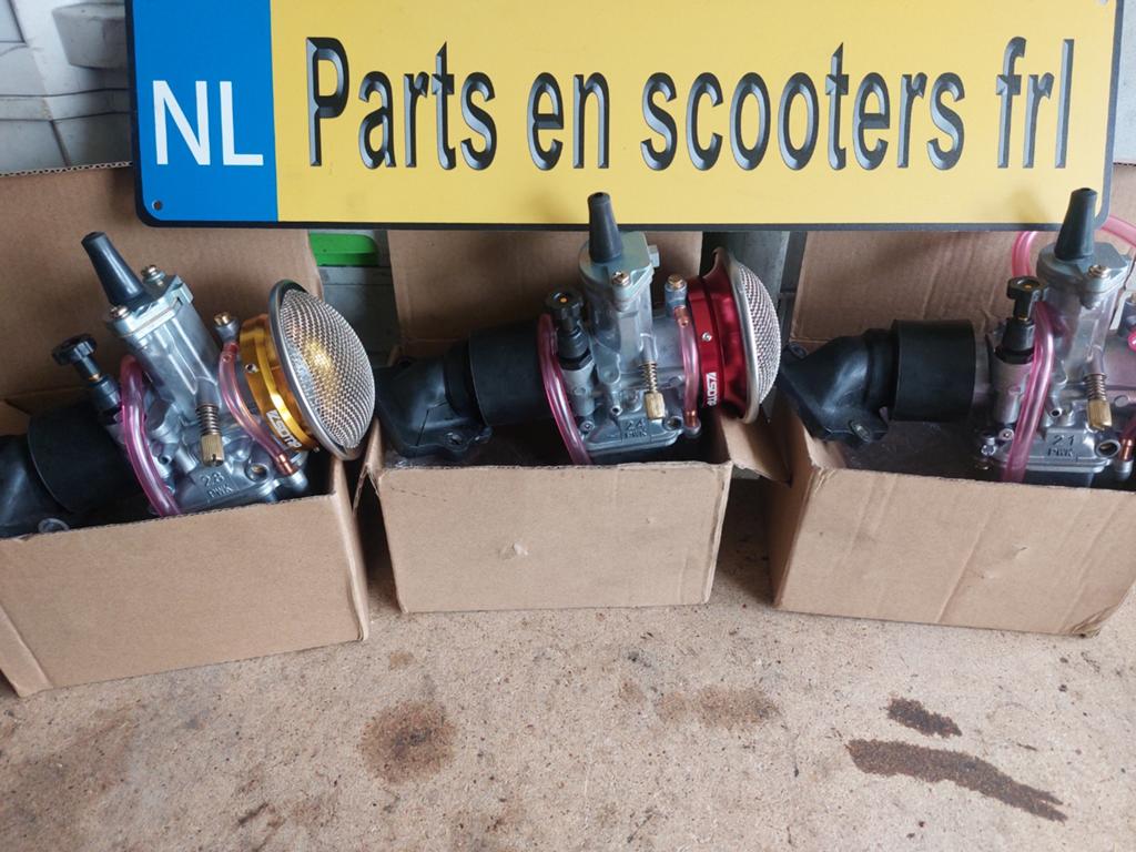Piaggio zip 2t pwk inlaat set 28mm 24mm 21mm nieuw!!, Ophalen of Verzenden, Nieuw, Carburateur, Piaggio