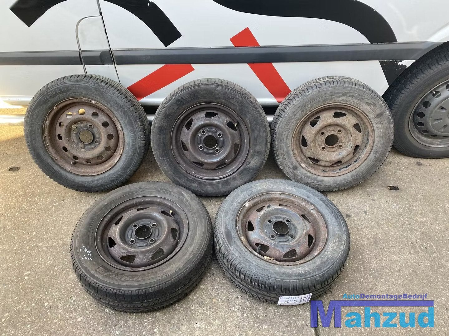 FORD FIESTA 4 Banden met velgen 4x108 13 inch, Gebruikt, Info@ford.com, Ophalen of Verzenden, Ford
