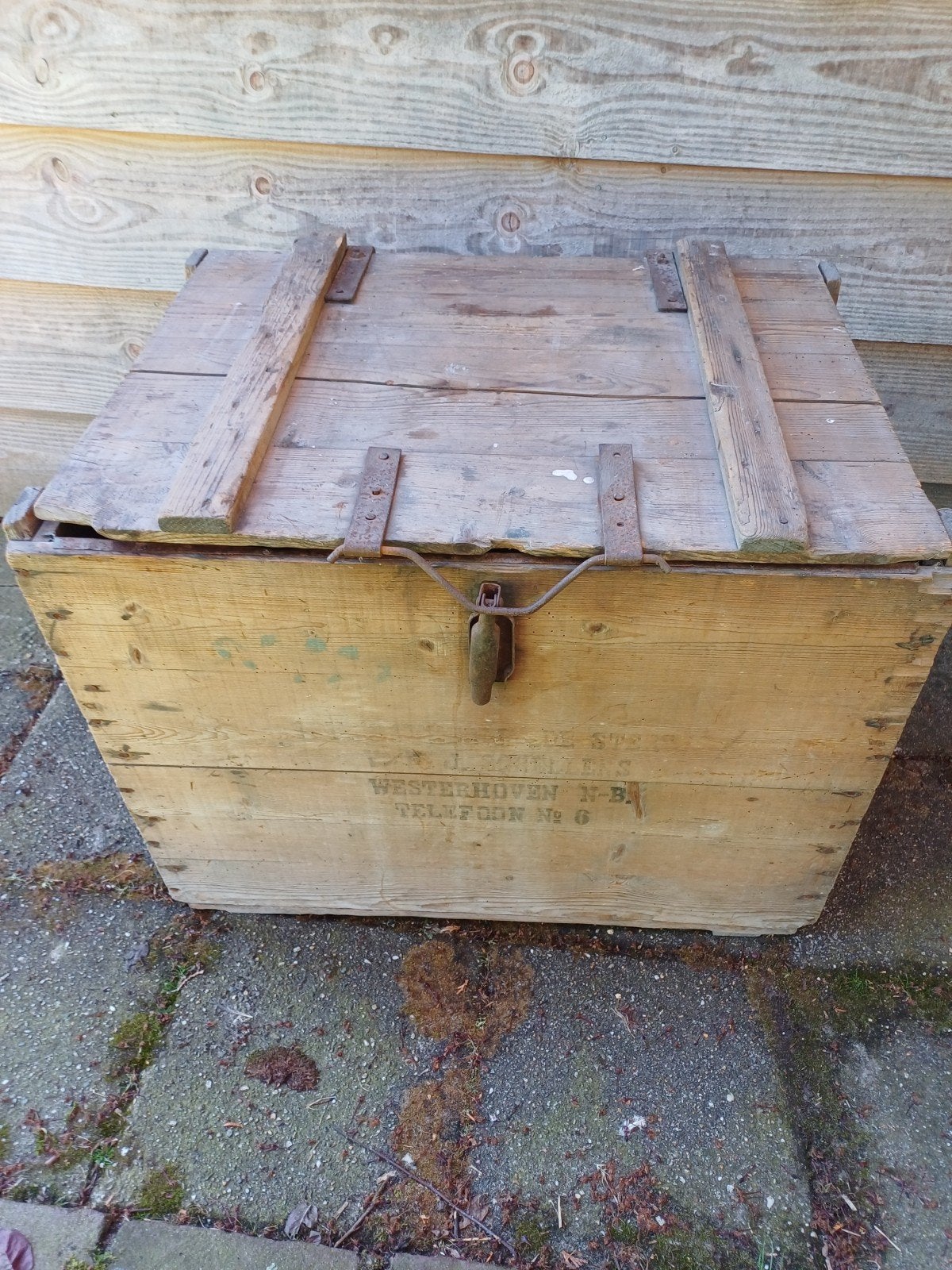 Meel (graankorrel) kist van bakkerij de Ster Westerhoven., Antiek en Kunst, Ophalen