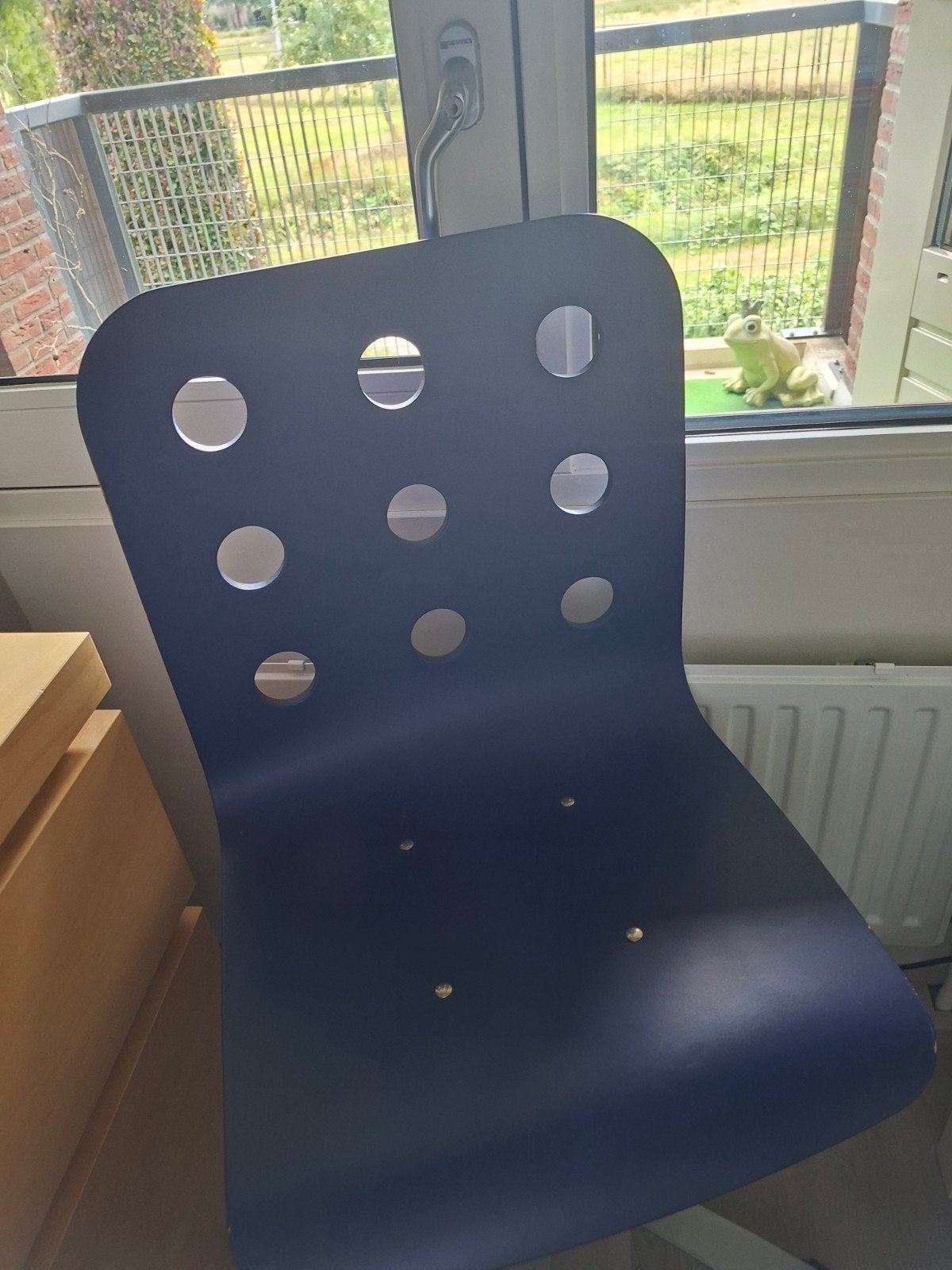 Ikea bureaustoel, Ophalen, Kunststof, Gebruikt, Blauw