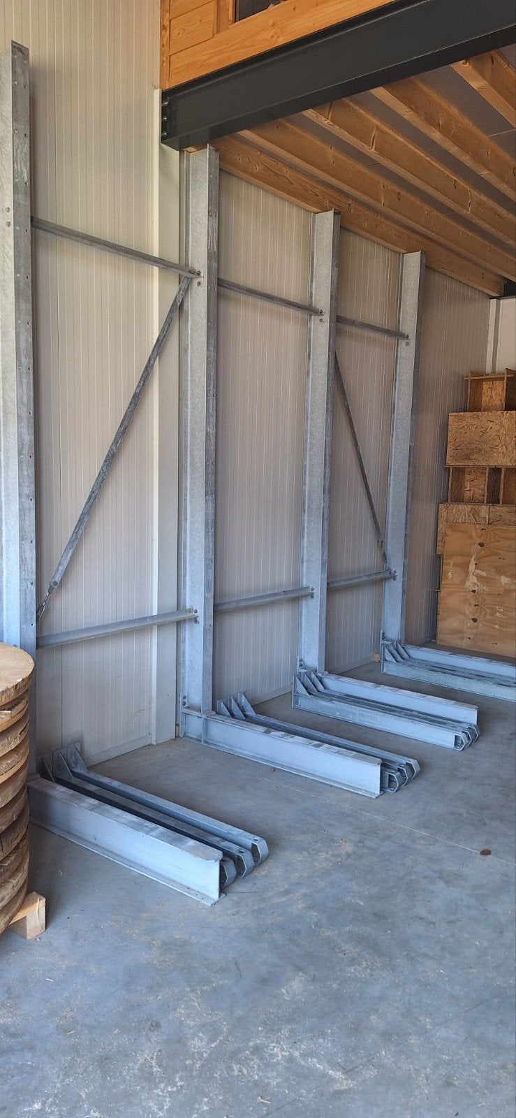 Zware Draagarmstellingen - 2 Stuks, 350cm Hoog, 750kg/Arm, Ophalen