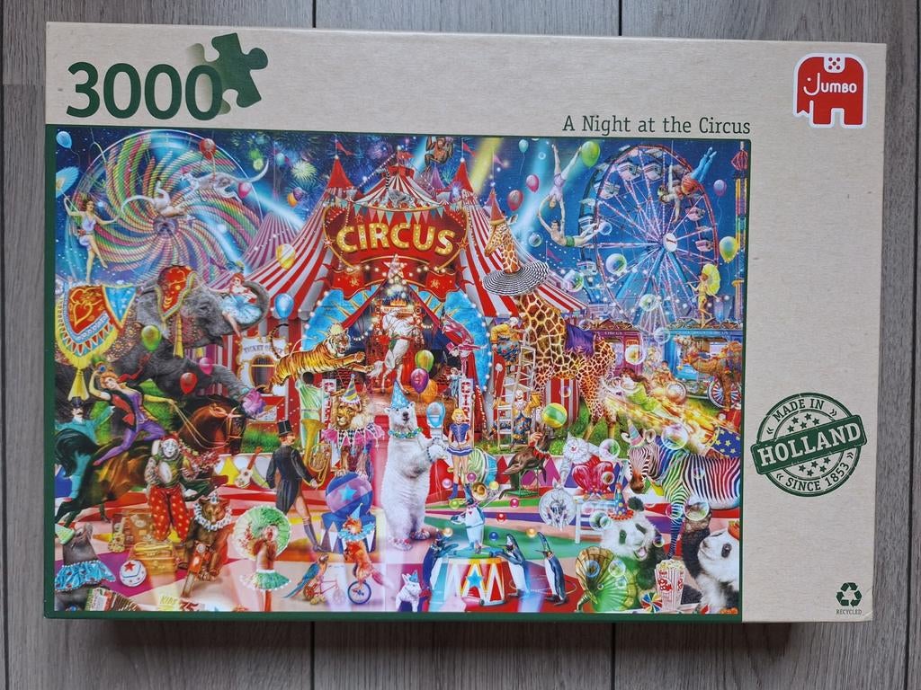 Jumbo Legpuzzel 3000 stukjes - A Night at the Circus, Ophalen of Verzenden, Meer dan 50 stukjes, Zo goed als nieuw