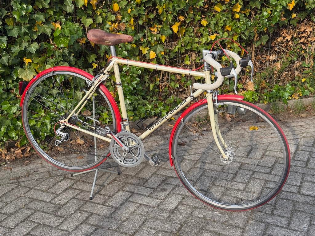 Vintage racefiets, 28 inch, Gebruikt, Velgrem, 53 tot 57 cm