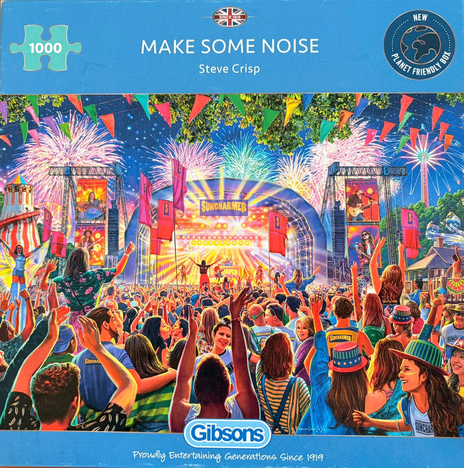 Ruilen? Gibsons puzzel uit Make some noise 1.000 stukjes, Ophalen of Verzenden, 500 t/m 1500 stukjes, Zo goed als nieuw, Legpuzzel