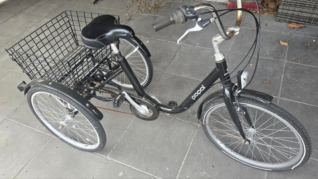Driewieler met mand, Ophalen of Verzenden, Gebruikt, Popal