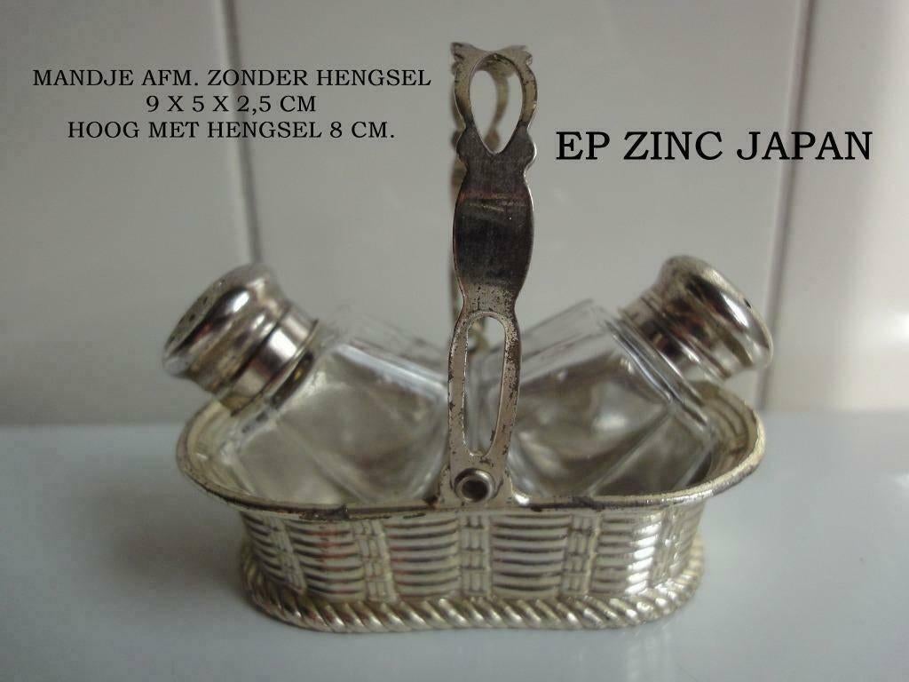 PEPER EN ZOUTSTEL 3 VERSCHILLENDE, PEPER ZOUTSTELLETJE, Gebruikt, Overige typen, Ophalen of Verzenden, Glas