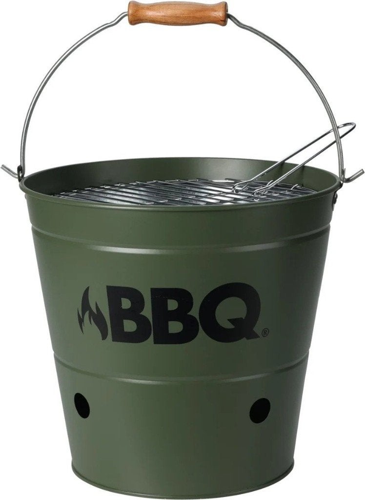 Barbecue Emmer Olijfgroen 26cm voor op het strand, Ophalen of Verzenden, Nieuw, Onbekend