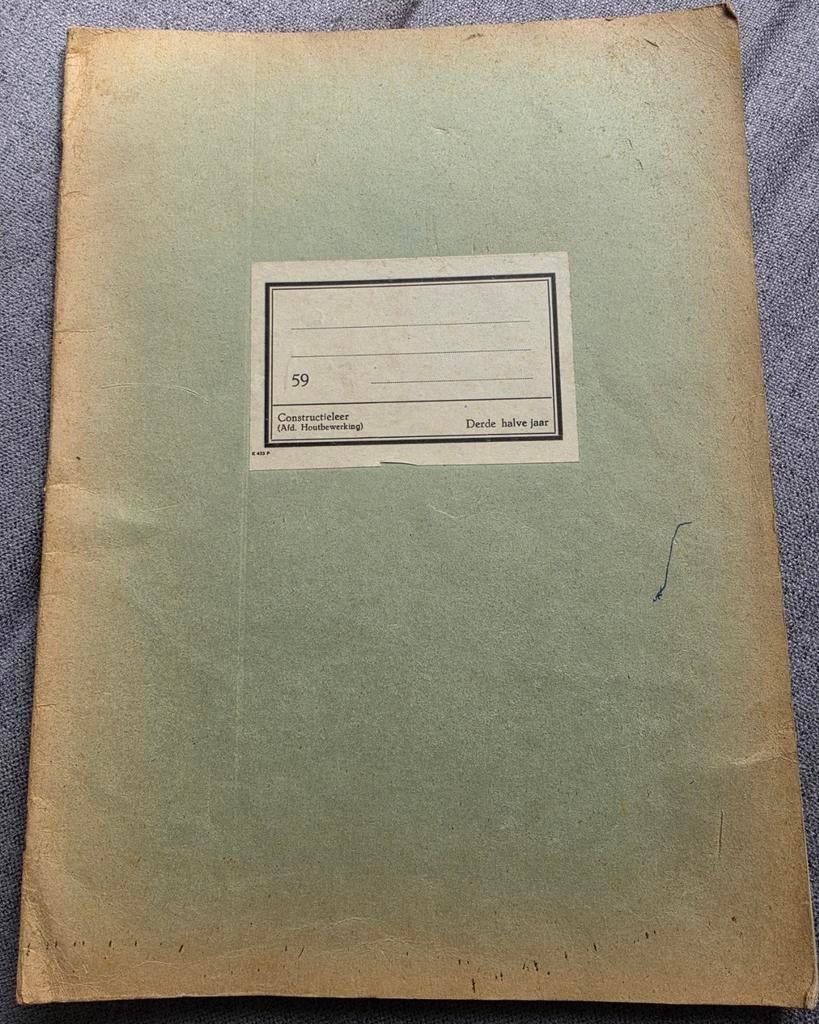Handleiding Houtbewerking Constructieleer 1942, Ophalen of Verzenden