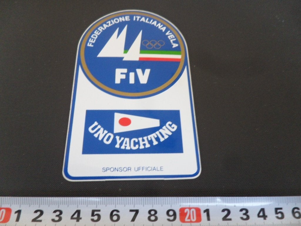 sticker Federazione Italiana Vela FIV Uno Yachting, Ophalen, Zo goed als nieuw
