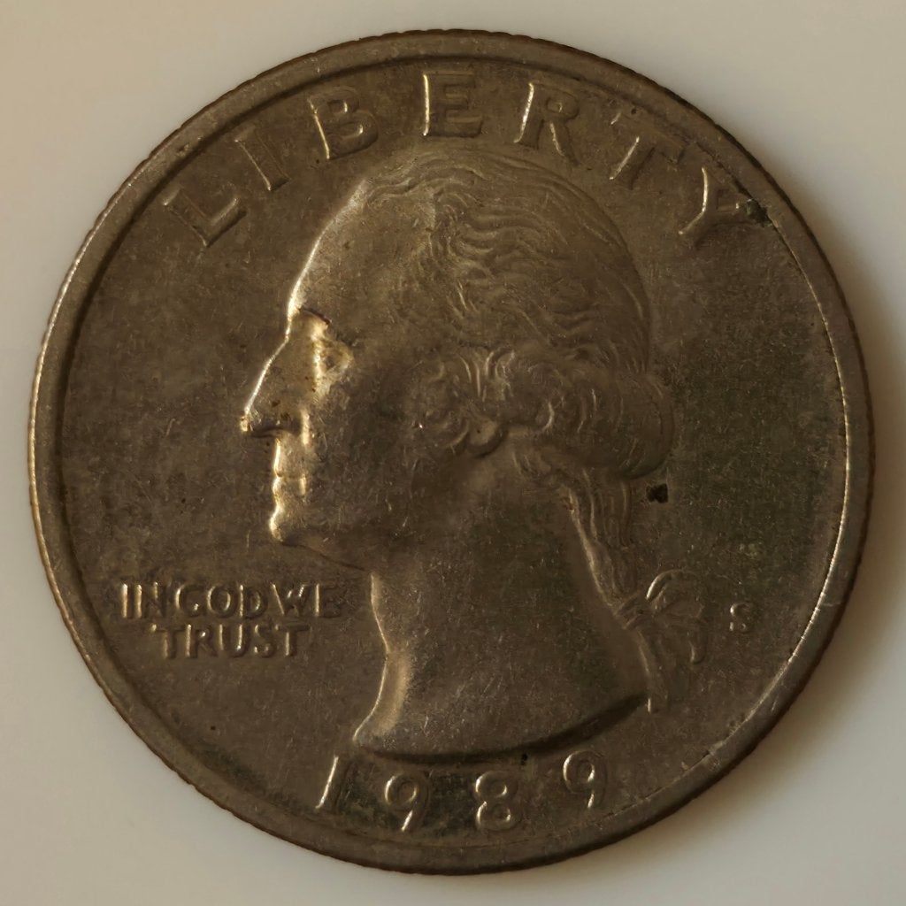 USA Washington Quarter 1989 – $0.25, Ophalen of Verzenden, Noord-Amerika, Losse munt