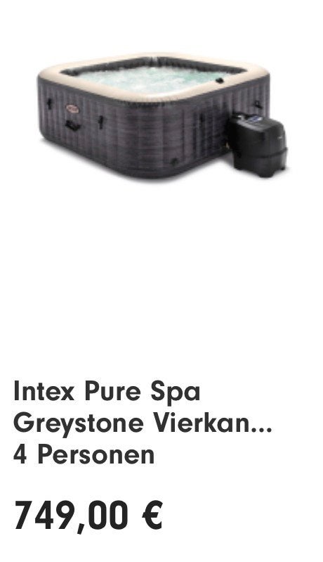 Bubbelbad/Jacuzzi intex Grey 4 personen, Tuin en Terras, Bubbelbaden en Hottubs, Ophalen, Zo goed als nieuw