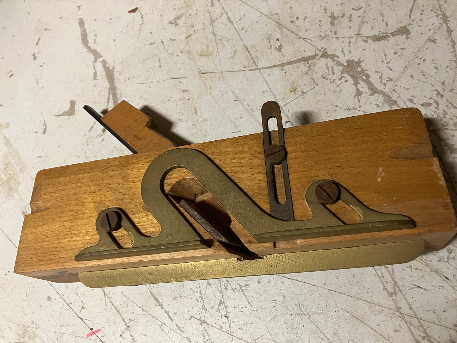 Vintage  houten schaaf sponningschasf, Ophalen of Verzenden