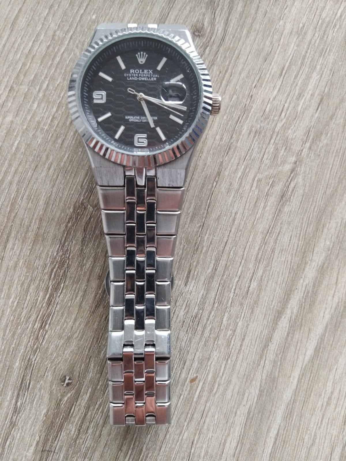 Mooie Rolex look-alike horloge (geen echte), Overige merken, Staal, Gebruikt, Staal