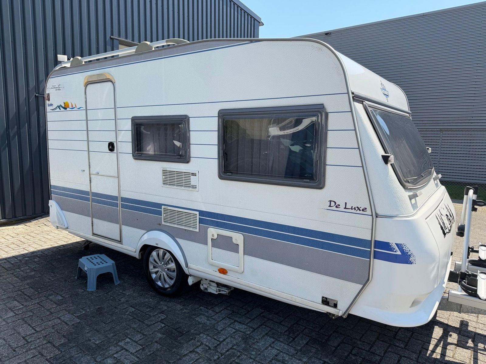 Hobby 400 KB met stapelbed, mover en voortent, Caravans en Kamperen, Stapelbed, Hobby, Bedrijf, Treinzit