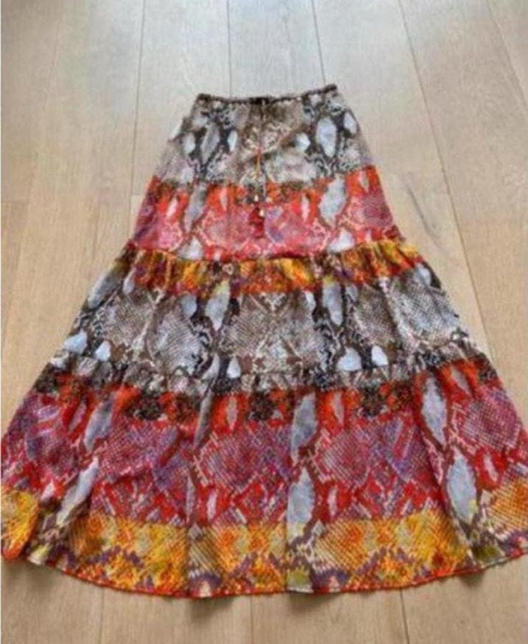 Hale bob rok S nieuw maxi, Kleding | Dames, Rokken, Ophalen of Verzenden, Zo goed als nieuw, Maat 36 (S), Rood