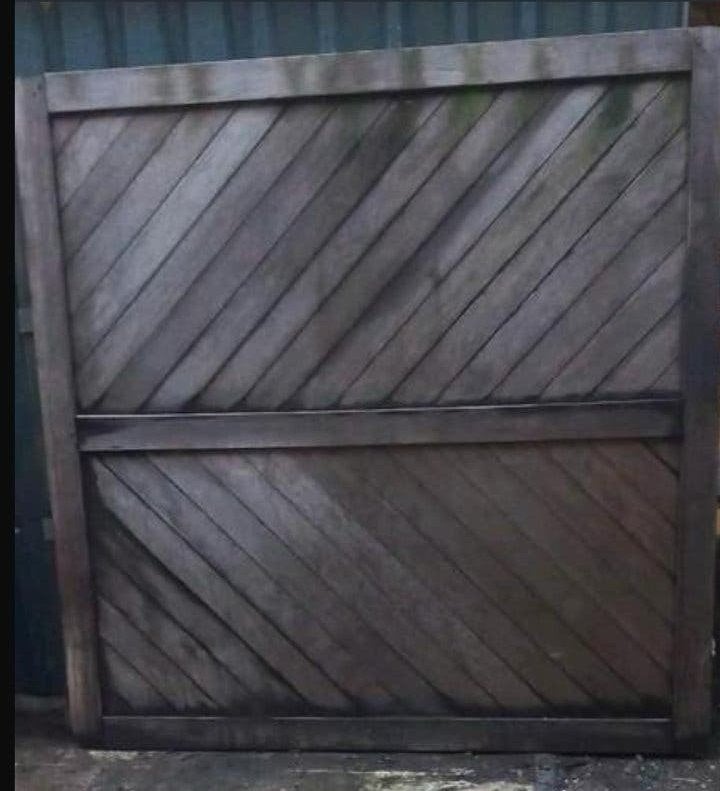 Schuttingdeel/tuinscherm van hardhout, Ophalen, 3 tot 6 meter, Hout, 1 tot 2 meter
