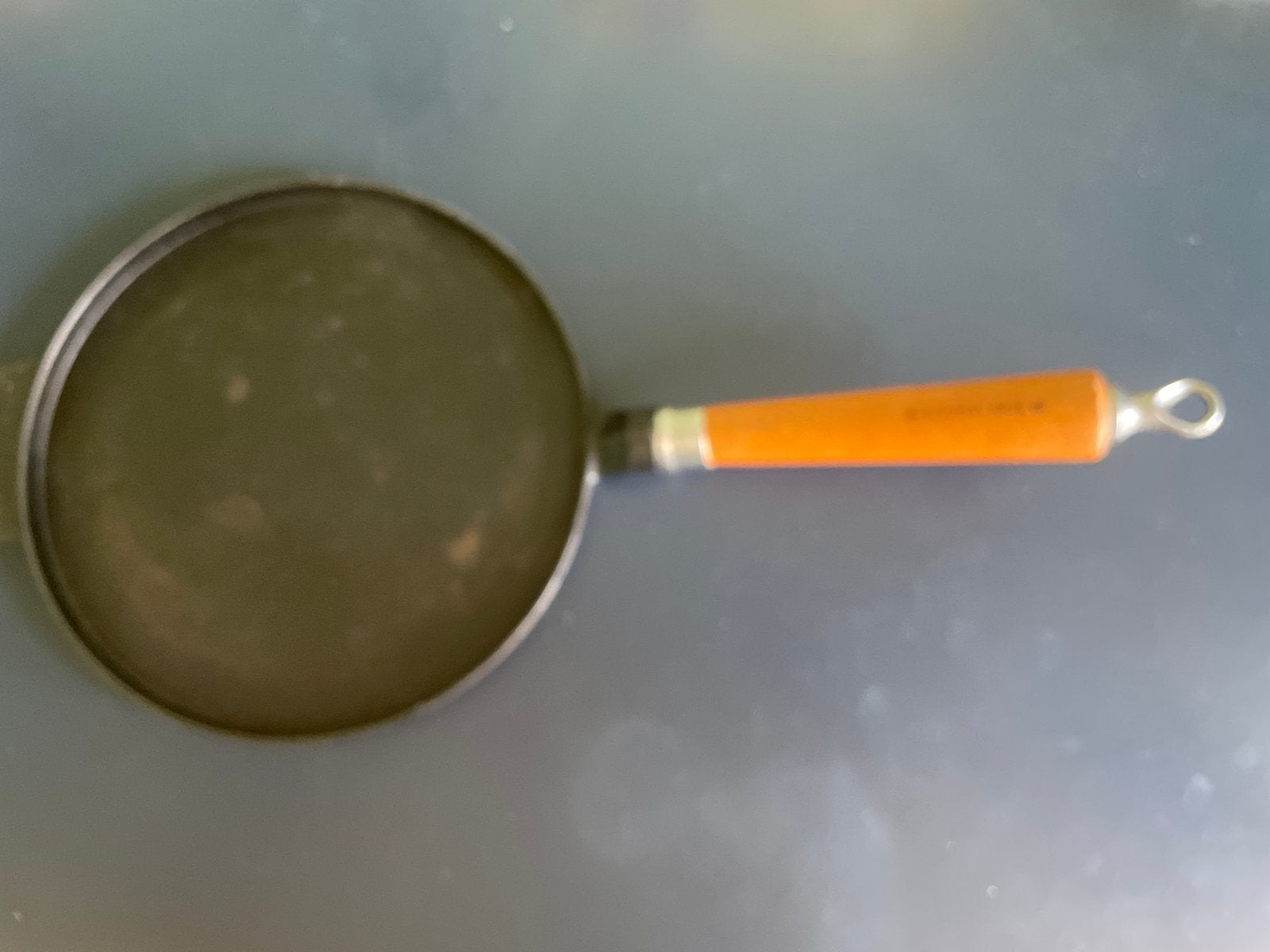 Gietijzeren pannenkoeken pan, Koekenpan, Gietijzer, Ophalen of Verzenden, Zo goed als nieuw